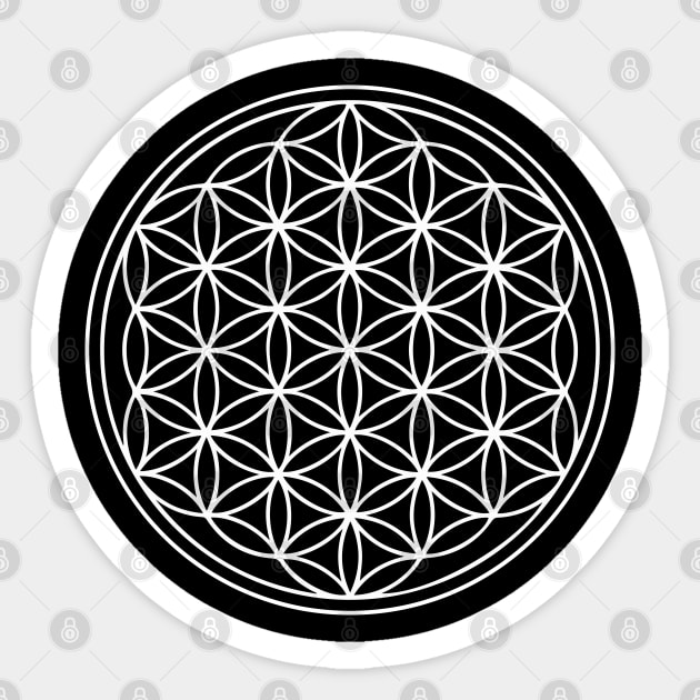 Flower of life - Sacred Geometry Sticker by Cosmic Status